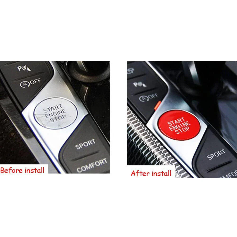Red Start Stop Engine Button Switch Cover for BMW 3 4 8 Series Z4 X5 X4