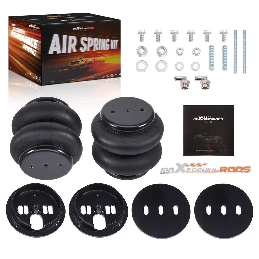 Set of 2 Rear Air Ride Spring Brackets & 2600 Bags for Chevy C10 (1963–1972)