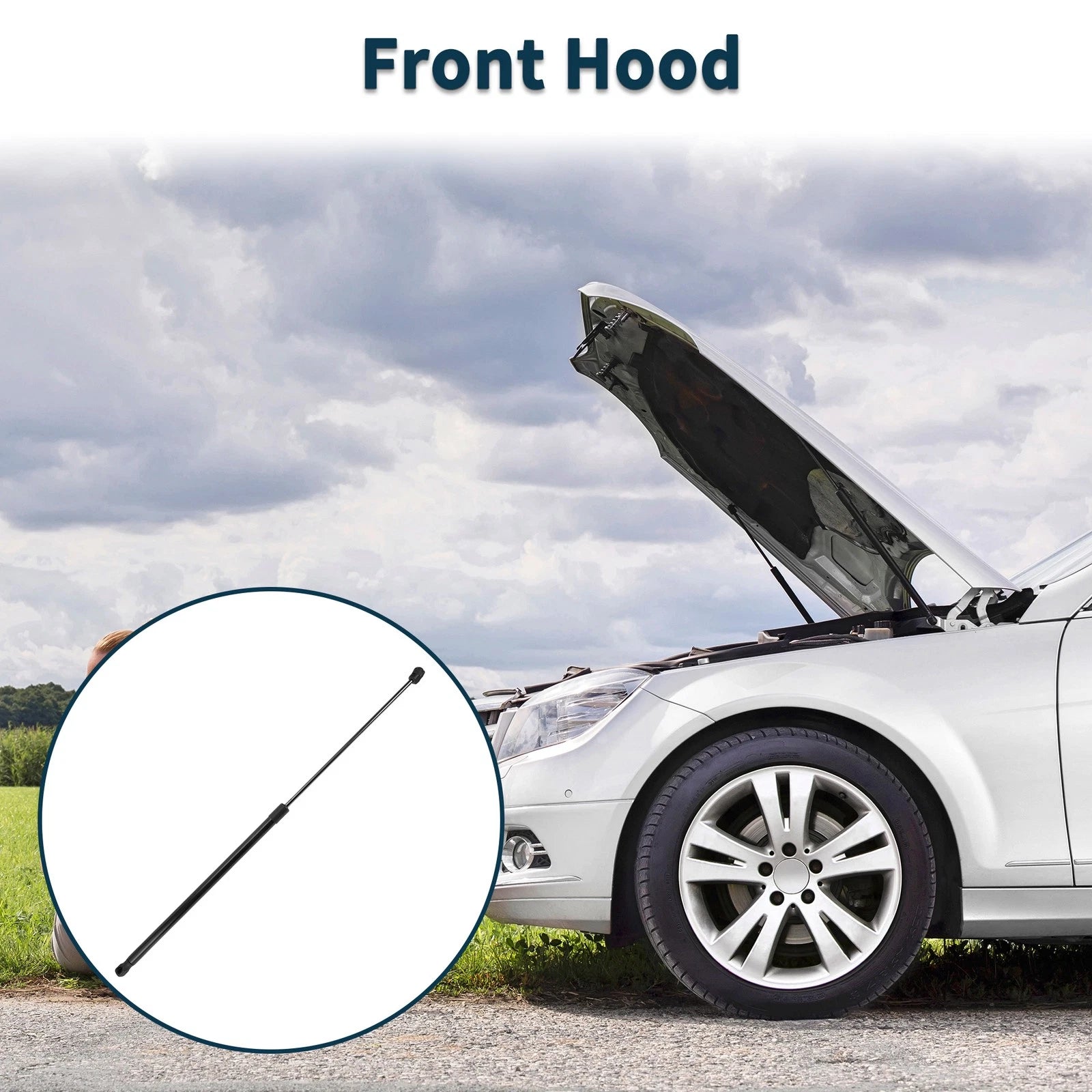 Set of 2 Front Hood Lift Supports Struts No. 811613K000 for Hyundai Sonata (2006–2010)