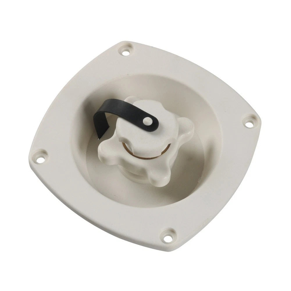 RV Water Inlet with Rotating Cover & Check Valve System for Marine Use
