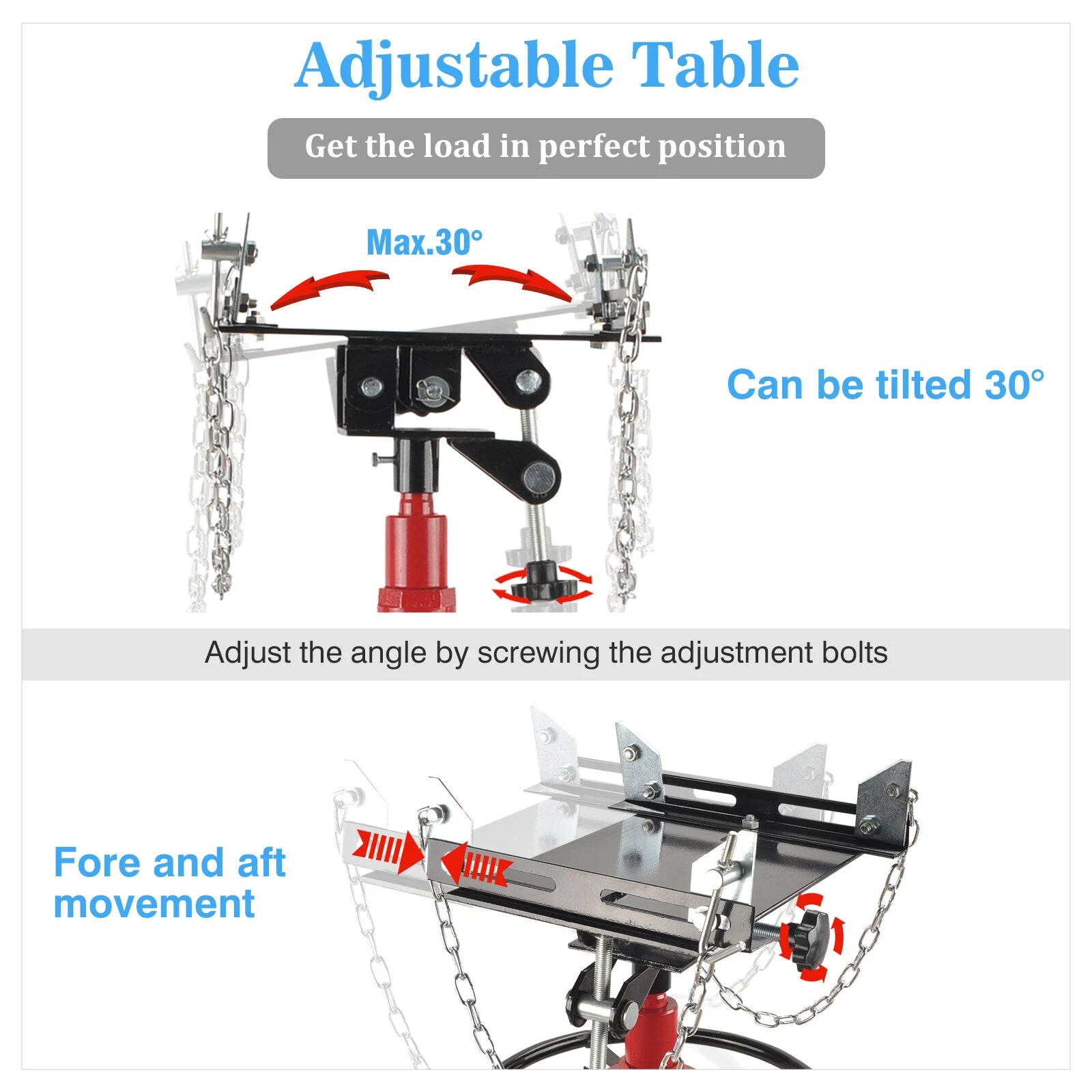 2 Stage Hydraulic Transmission Jack for Universal Use (1660 LBS)
