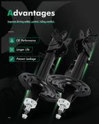 Front Pair Struts Shocks Assembly Kit for INFINITI QX60 (2014–2020) JX35 (2013)