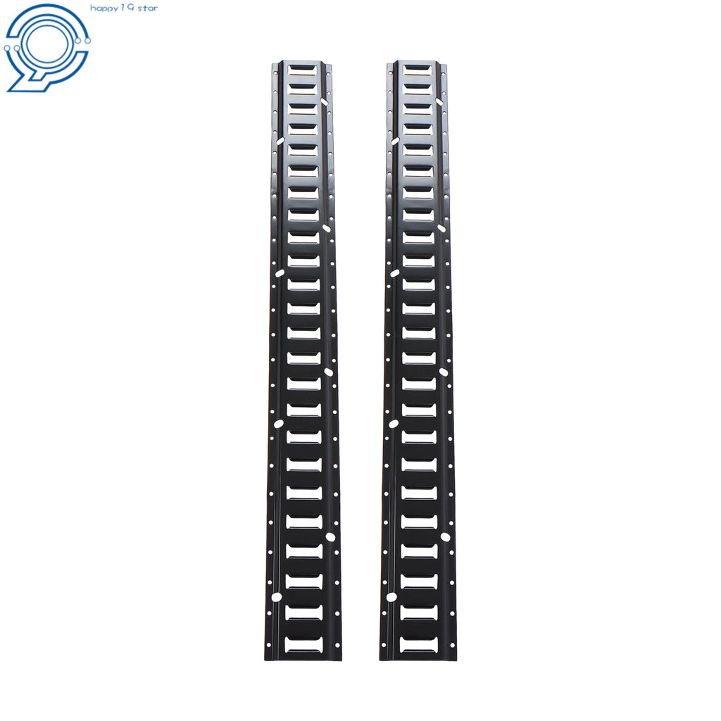 2 Pack E Tie Down Rail Kit for Cargo Trailers (Power Coated)