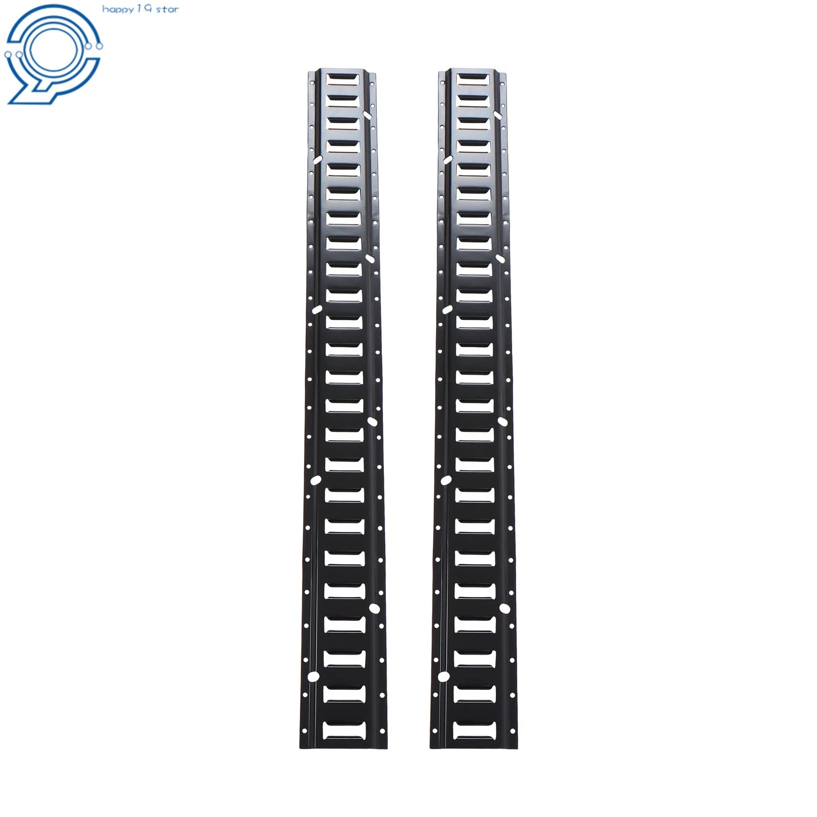 2 Pack E Tie Down Rail Kit for Cargo Trailers (Power Coated)