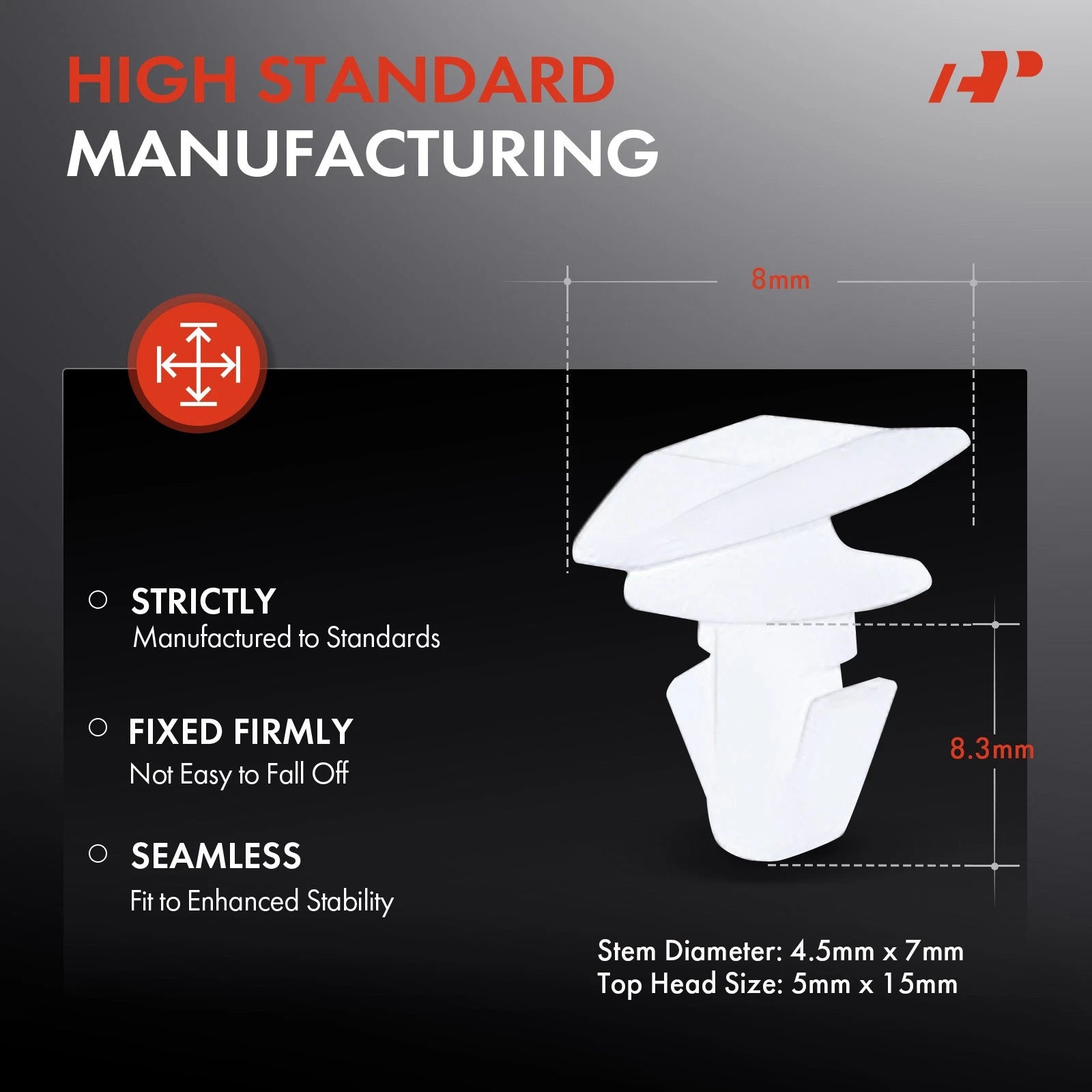 50Pcs Nylon Door Weather-Strip Clip Retainer for Nissan