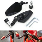 1" 25mm CNC Aluminum Handle Bar End Rearview Side Mirrors for Universal Motorcycle