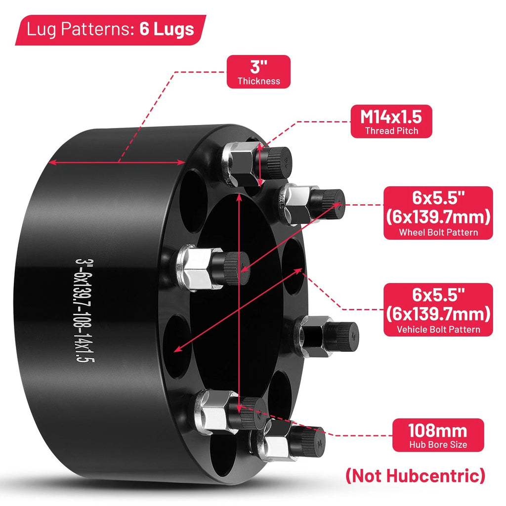 Wheel Spacers for GMC Yukon & Yukon XL (2015-2020)