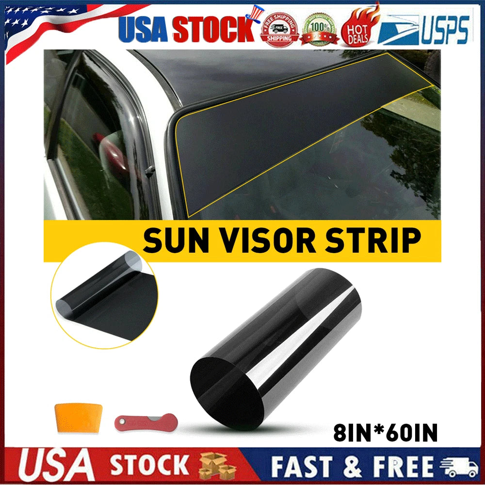 Car Window Tint Strip for Universal Vehicles (60"x8")