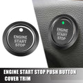 Start Stop Button Cover Sticker Kit for Ford F-150 (2016–2021) Black