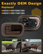 7PCS Door Handle & Liftgate Handle Set for Toyota Sienna (1998–2003)