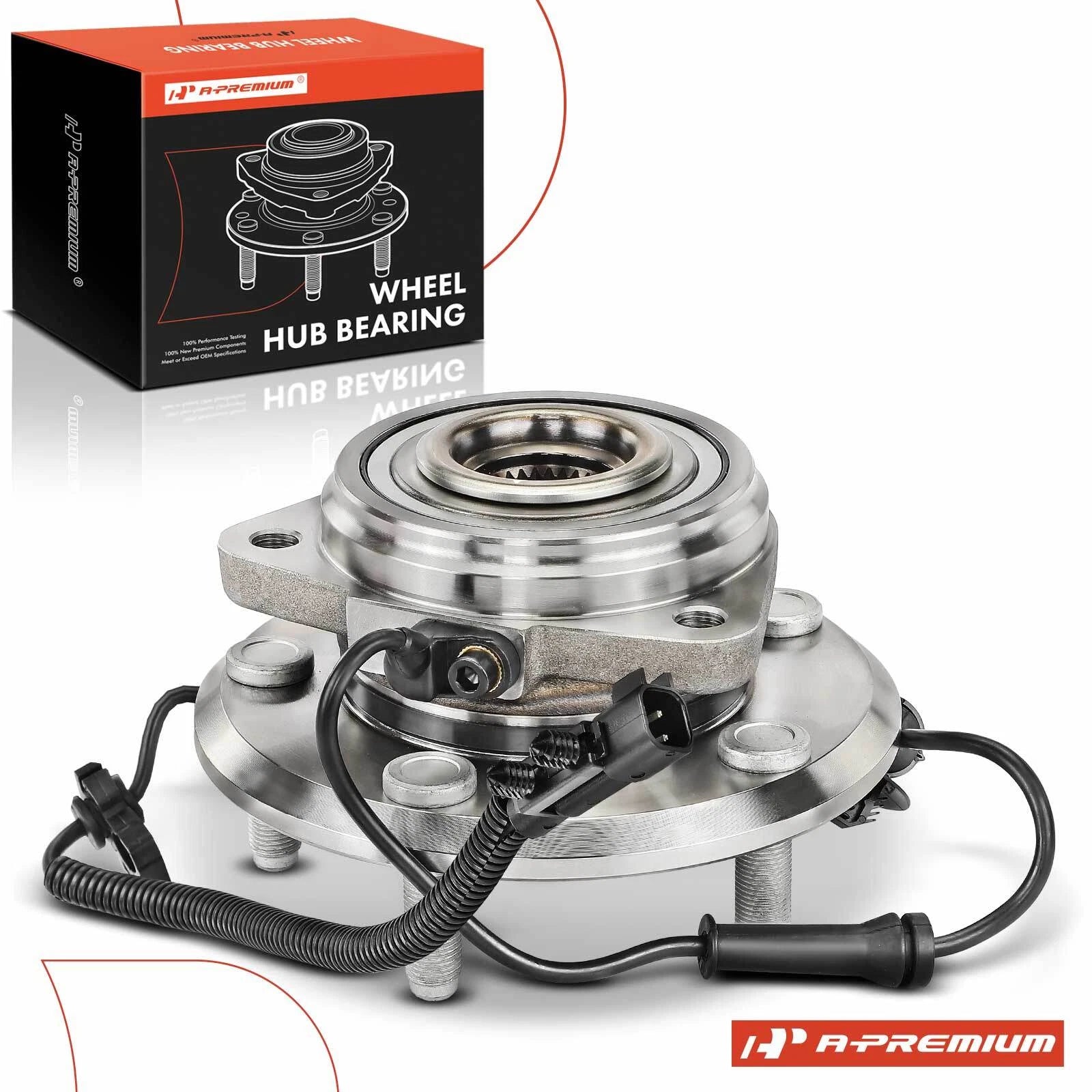 Front Wheel Hub & Bearing Assembly with ABS Sensor for Jeep Wrangler (2007–2018)