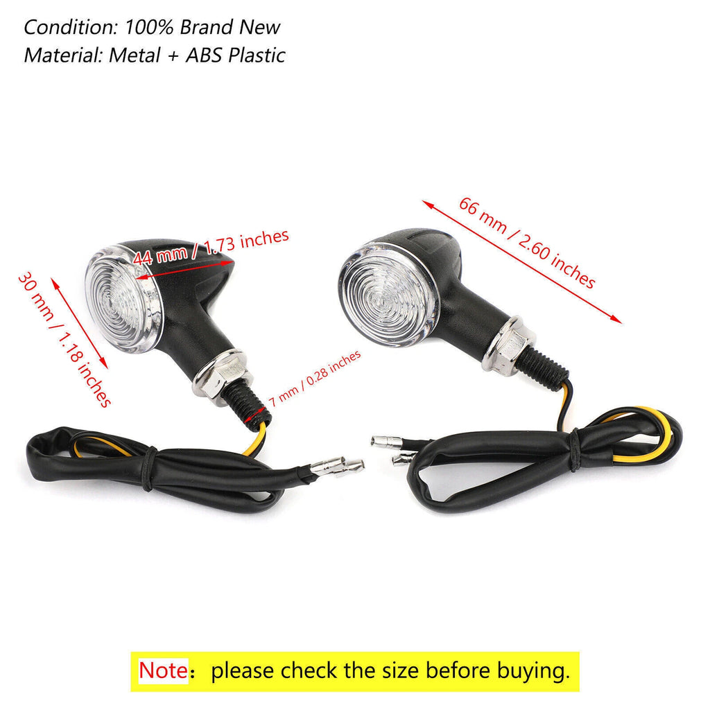 2X Bullet Turn Signal Lights for Universal Motorcycle (T9)