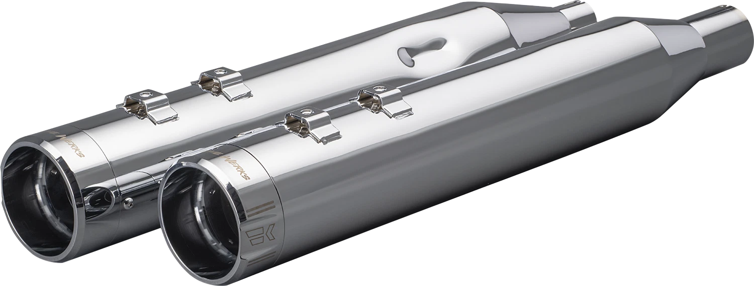 4-1/2" Slip-On Mufflers for Harley Davidson (2020-2025) - Chrome Tip 202925