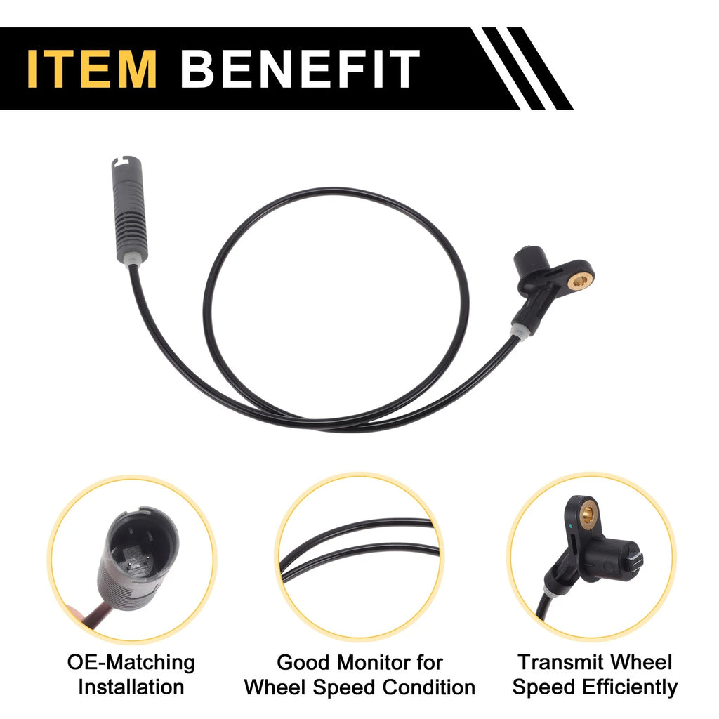 ABS Wheel Speed Sensor No. 34521182067 for BMW E36 (1990–1999) 1Pc Left/Right