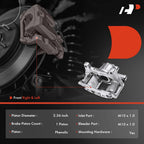 Front Brake Calipers & Ceramic Brake Pads for Dodge Journey (2009-2012)