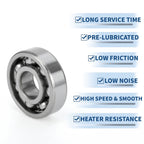 Deep Groove Ball Bearing 6304 for Scooter Skateboard Wheel (20x52x15mm)