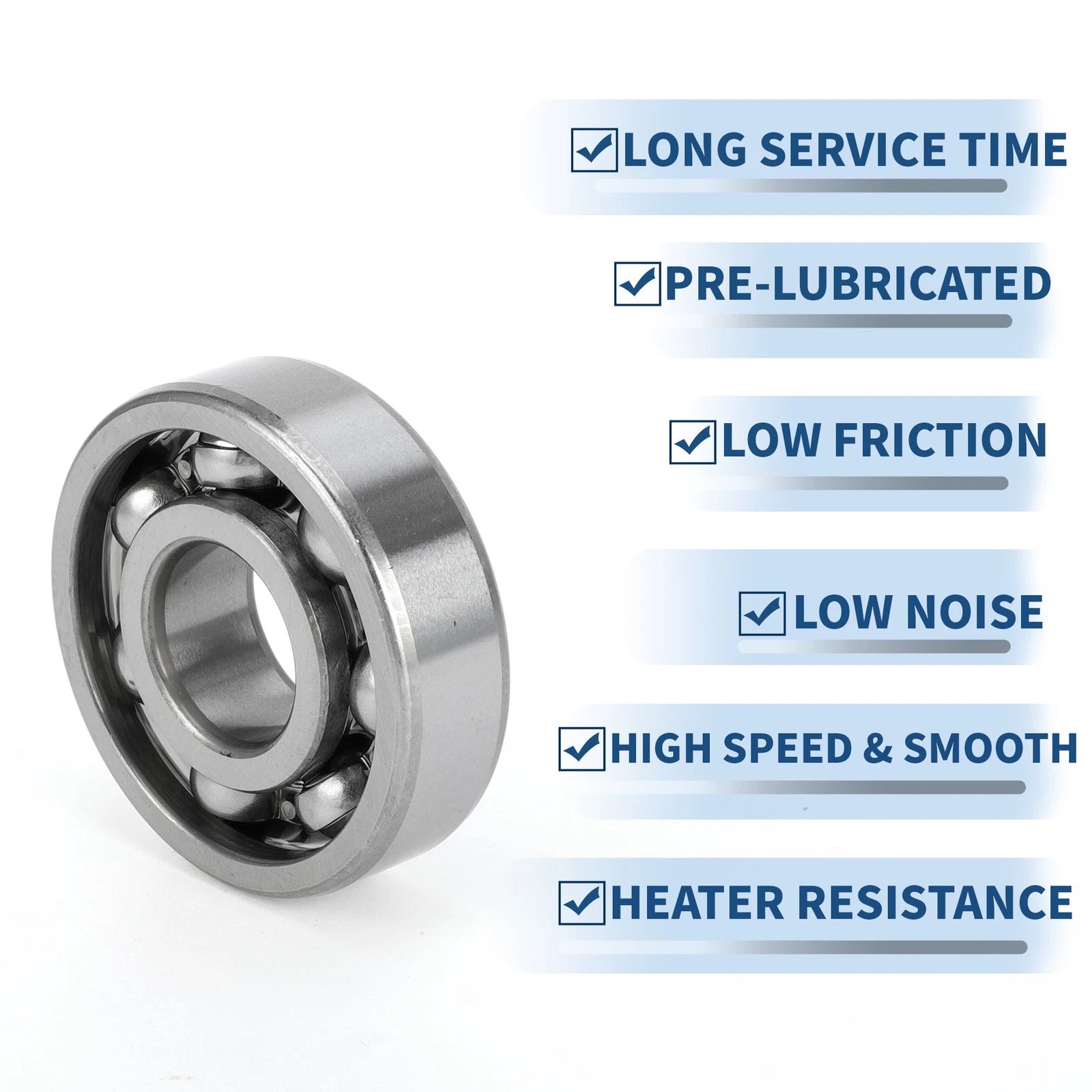Deep Groove Ball Bearing 6304 for Scooter Skateboard Wheel (20x52x15mm)
