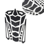Silver Motorcycle Oil Fuel Tank Pad Cover Guard Protector Decal Sticker
