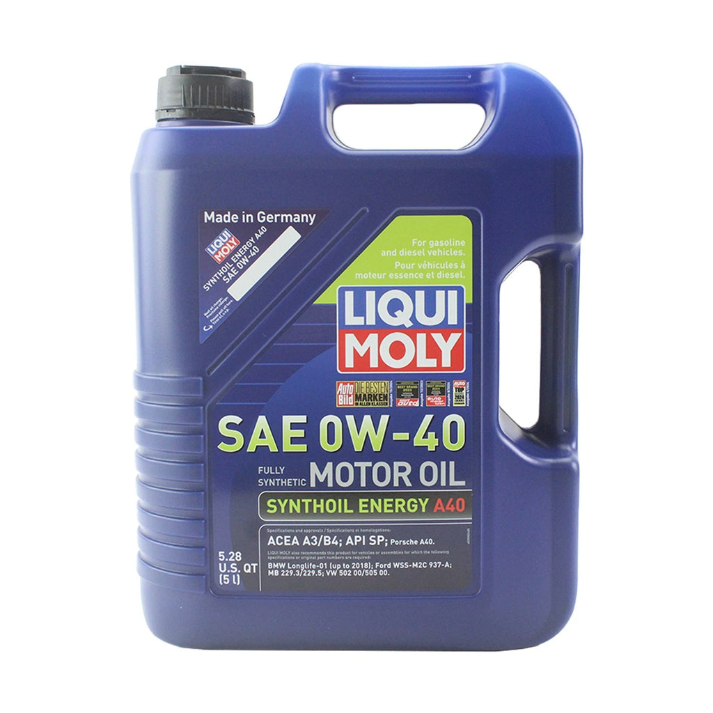 Set of 4 Liqui Moly Synthoil Energy A40 0W-40 Engine Motor Oil (20L)