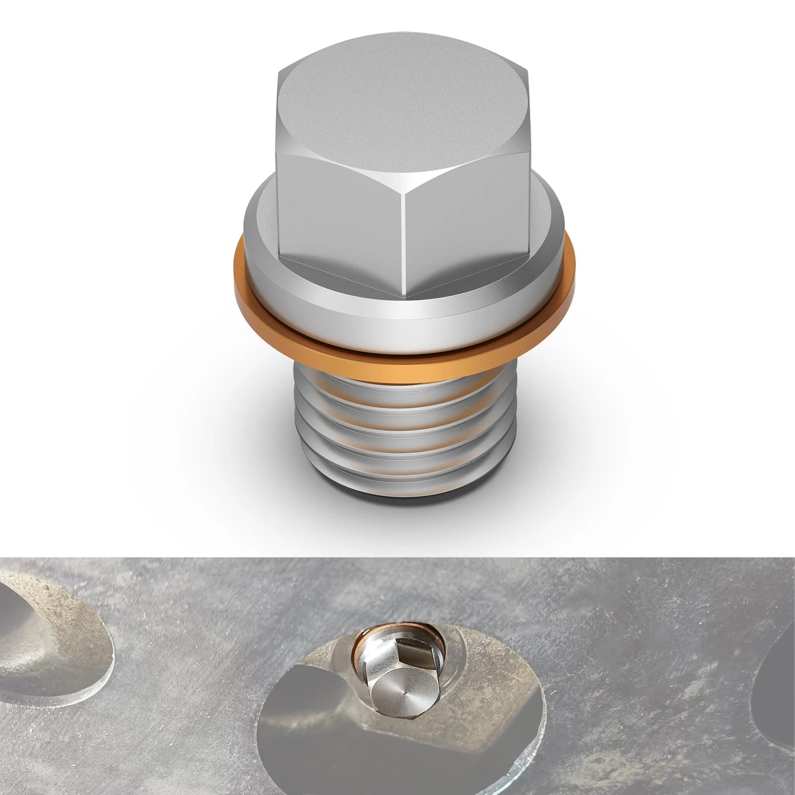 Magnetic Oil Drain Plug for Polaris RZR 800 (2008–2014), 570, 900 (2014–2020)