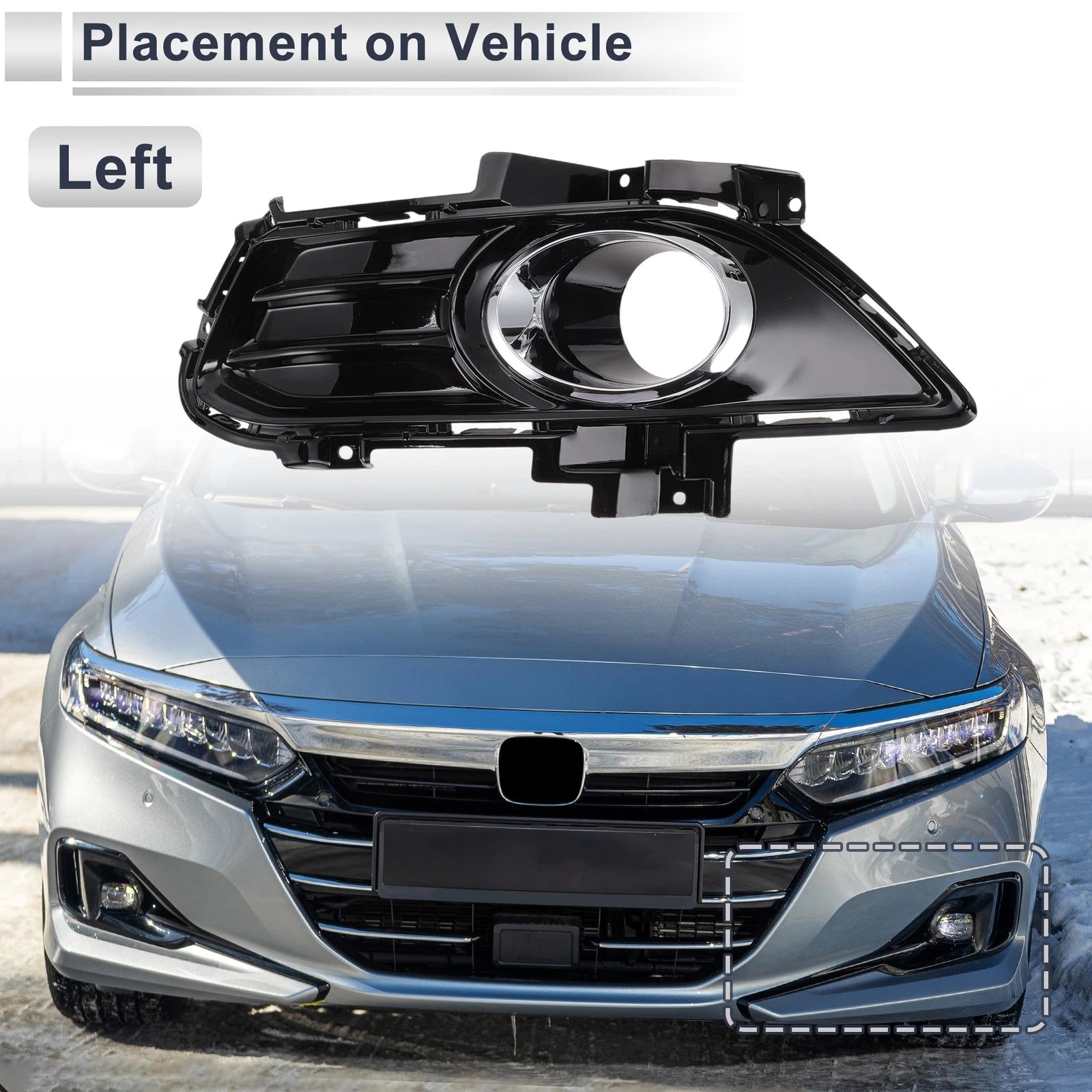 1 Pc Fog Light Grill for Ford Fusion (2013–2016) No.DS7319953TAW