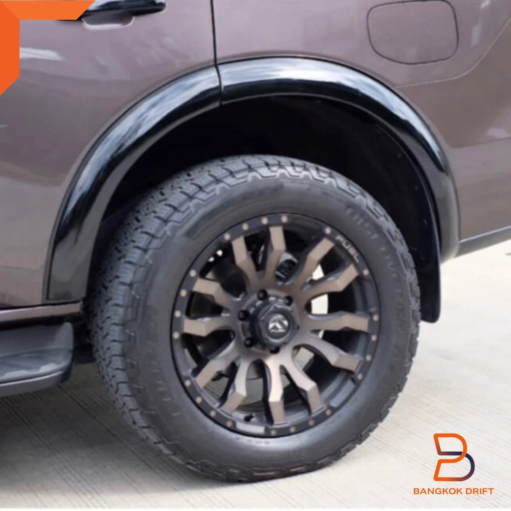 Black Slim Fender Flares for Ford Everest UB SUV (2022-2024)