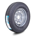 Set of 2 ST175/80R13 8-Ply Trailer Tires with Silver Mod Rim