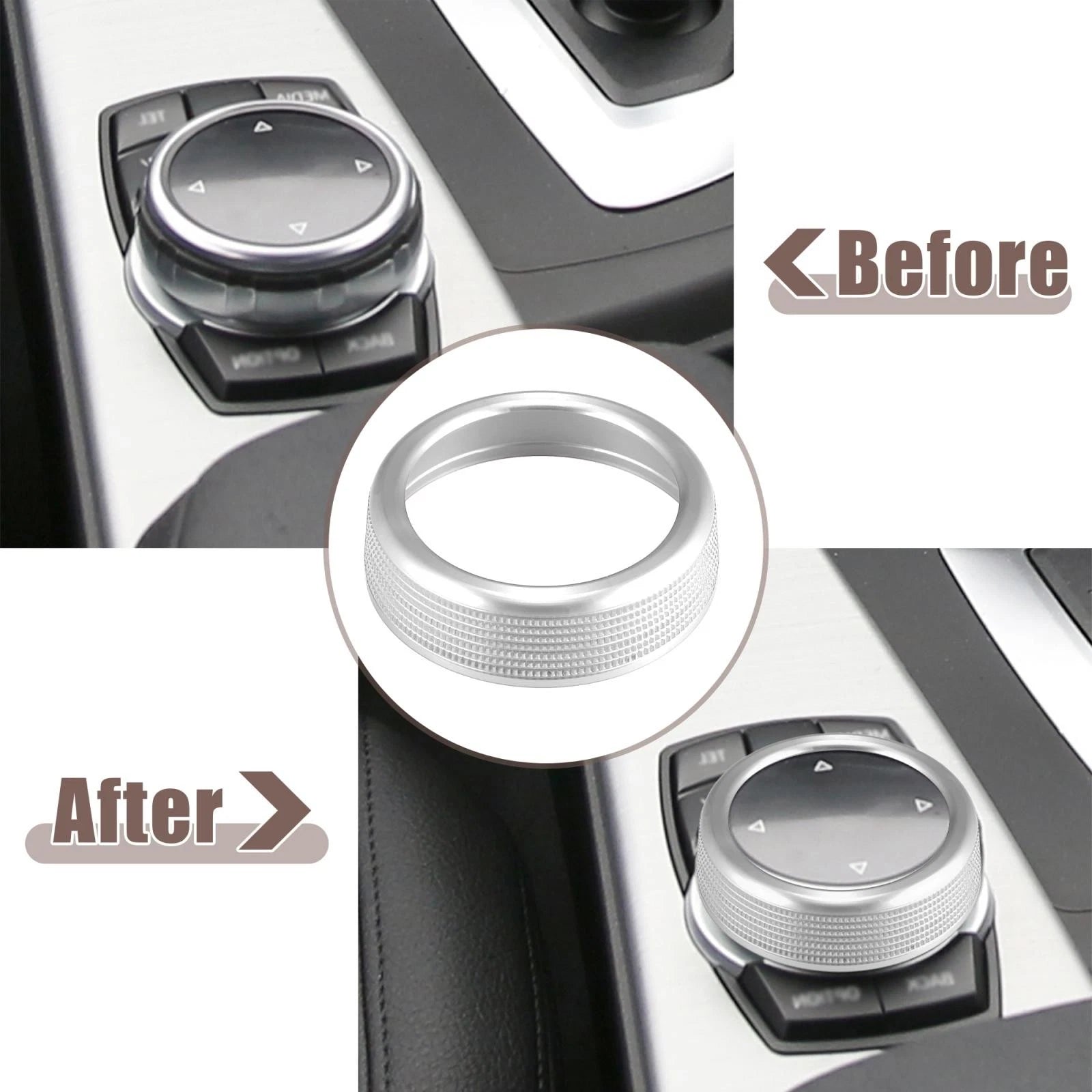 Multimedia Knob Cover Ring for BMW 1 2 3 4 5 6 7 Series X3 X4 X5 X6 (2000–2023)