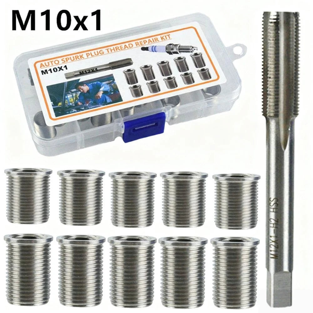 Thread Repair Tool Kit M10 1.0 Stainless Steel Insert for Engines