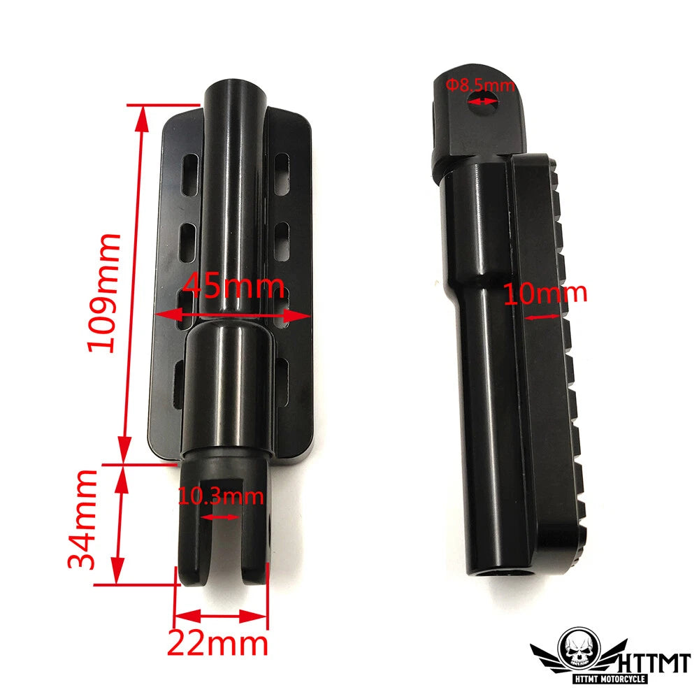 CNC Dominator Foot Pegs for Harley FXBB FXBR FXBRS FXL (2018–Present)