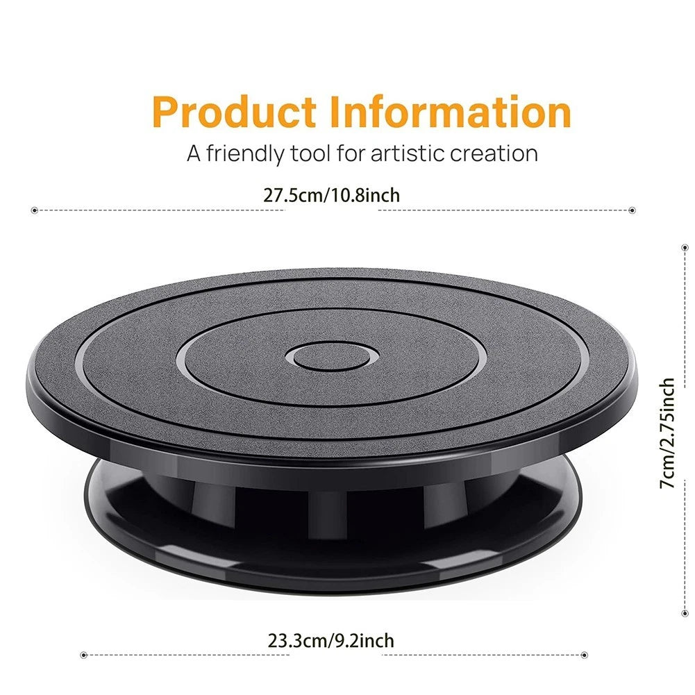 Revolving Cake Decorating Turntable 10 Inch for Precision Decorating