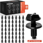 50Pcs Nylon Battery Cover Pin Retainer Clips for Ford Mustang (2015–2020)