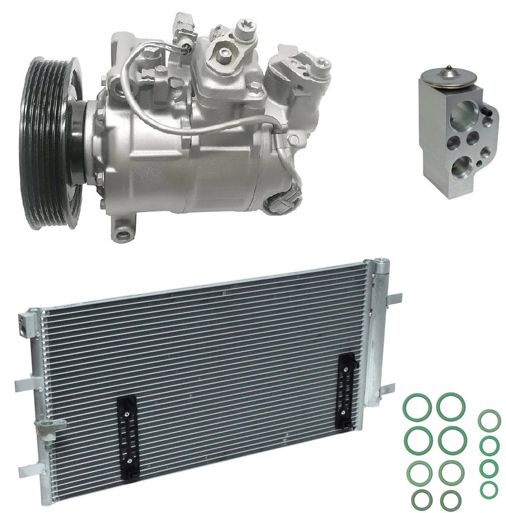 AC Compressor Kit with Condenser Replacement for Audi Q5 3.0L (2016–2016)