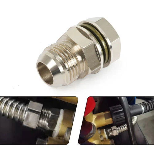2X Turbo Oil Pan Return Drain Adapter Fitting for DIY