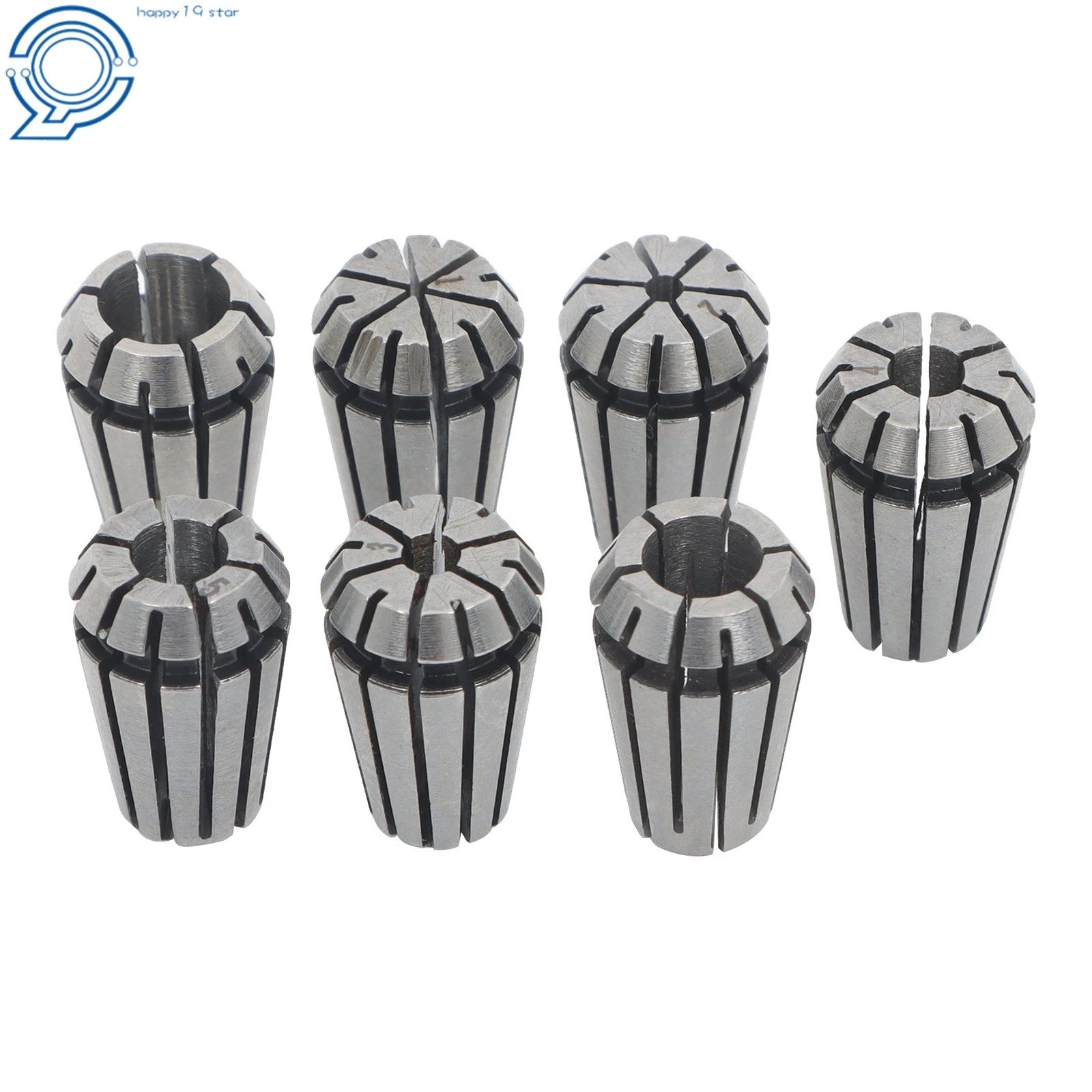 7 Piece Collet Set ER11 1mm 2mm 3mm 4mm 5mm 6mm 7mm CNC Tool