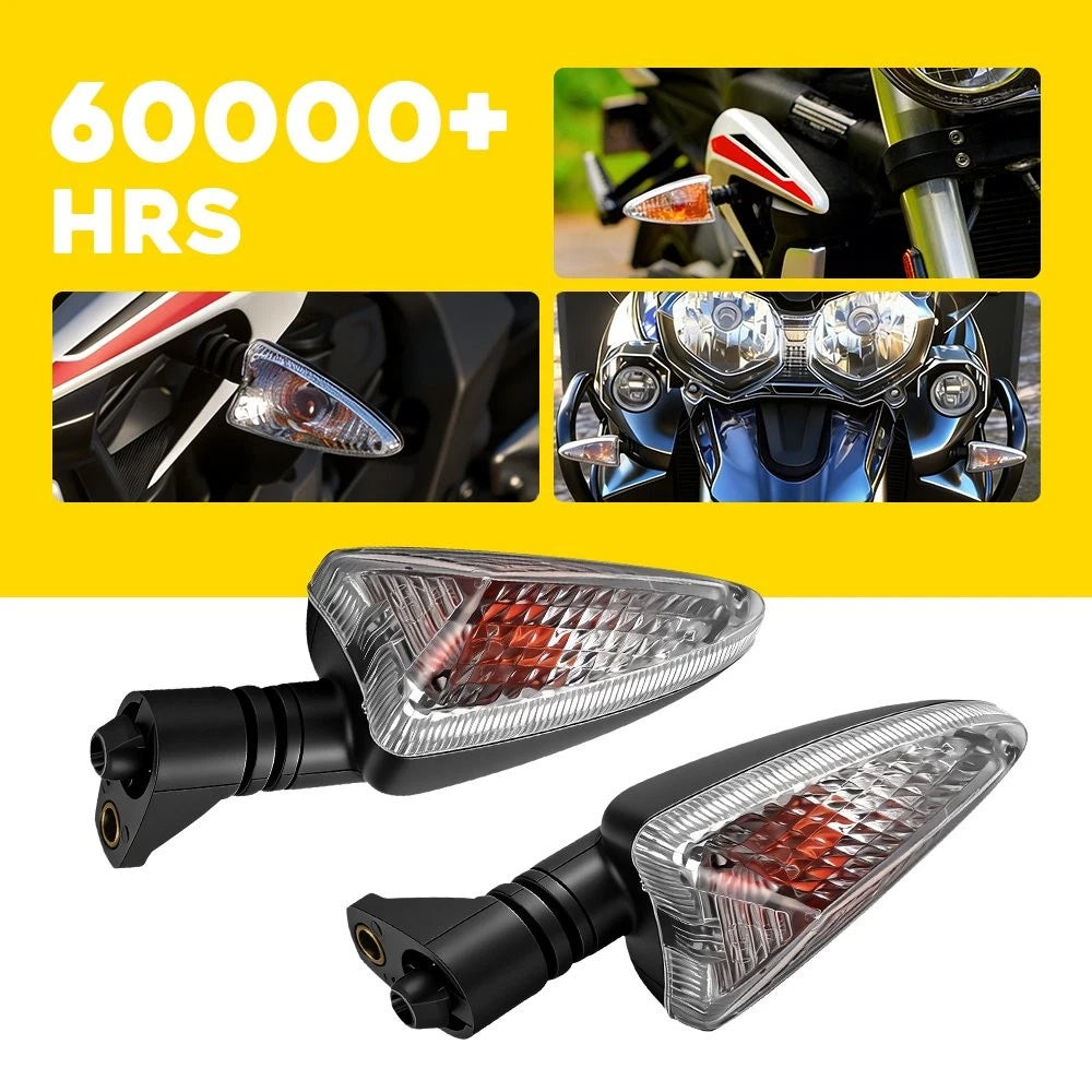 Set of 2 Front Rear Indicator Lamps for Triumph Tiger XCA (2018–2020) Speed Triple (1994–2020)