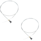 Rotary Push Pull Choke Cable 63" Inner 60" Conduit 2-3/4" Travel 2-Pack