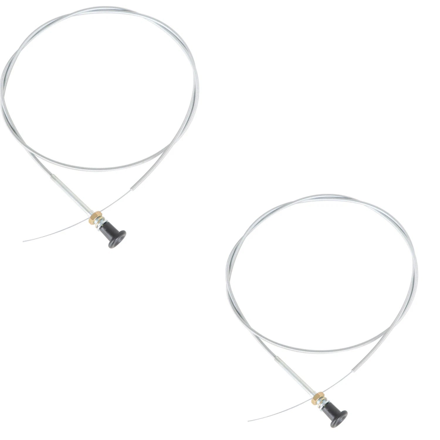 Rotary Push Pull Choke Cable 63" Inner 60" Conduit 2-3/4" Travel 2-Pack
