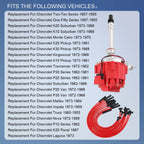 HEI Distributor with Spark Plug Wires for Chevy SBC 350 BBC 454