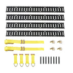 Set of 4 Heavy Duty E Track Tie Down Rails for Universal Cargo