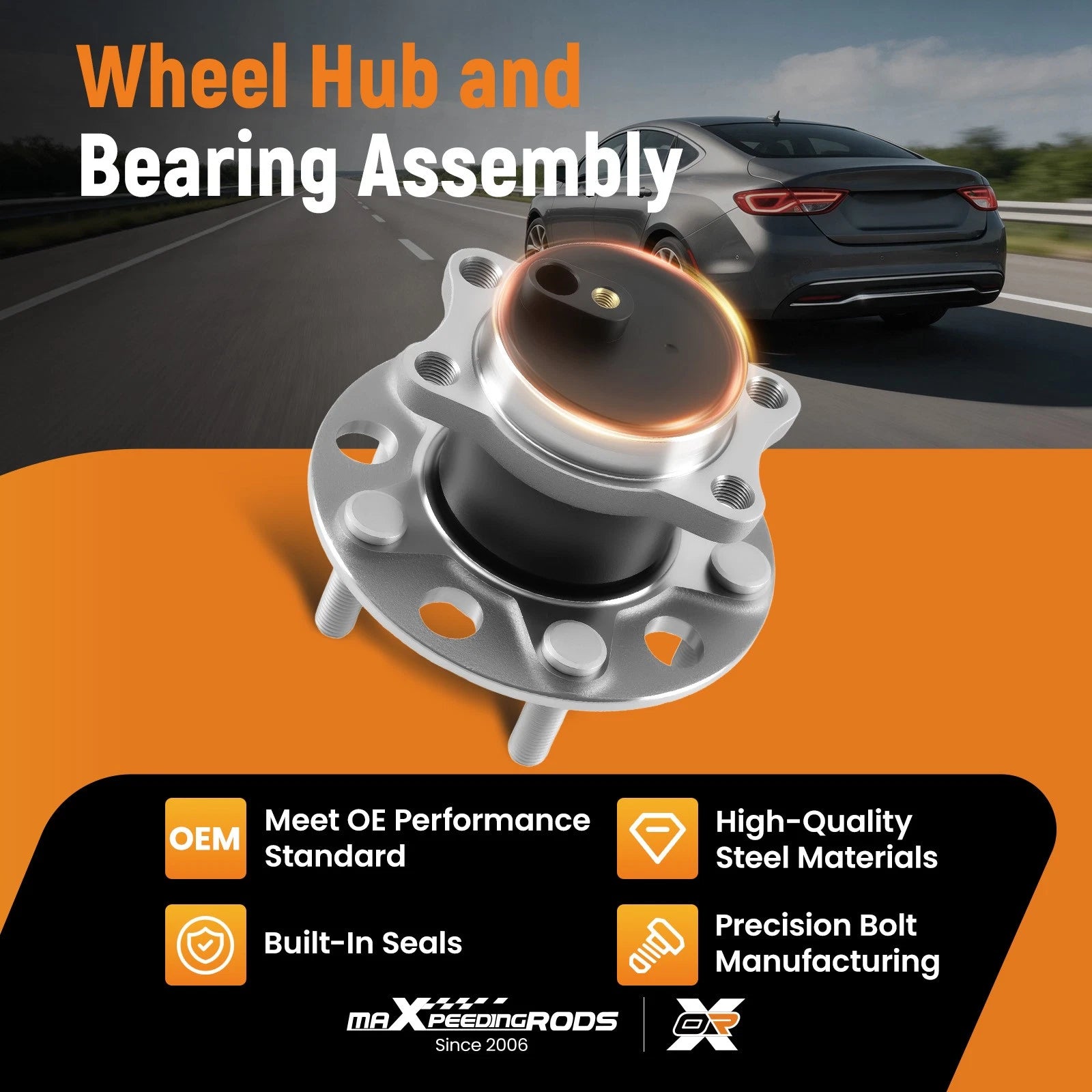 Rear Wheel Hub Bearing for Dodge Avenger Chrysler 200 (2008-2014)