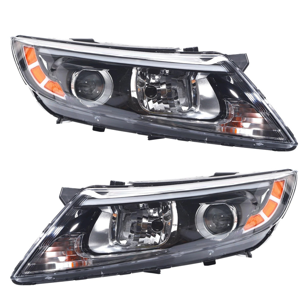 Halogen Headlight Projector Pair for Kia Optima (2014–2015)