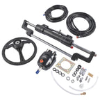 Hydraulic Outboard Steering Kit for Boat (24' Hoses, 300HP)