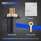 7-Way Round Pin Trailer Light Circuit Tester for IPA 7865L