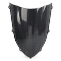 Black Carbon Fiber ABS Windshield Shield for Kawasaki ZX10R (2004–2005)