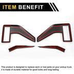 Set of 1 Fender Vent Cover Trim for Ford F-150 (2021–2024) Carbon Fiber