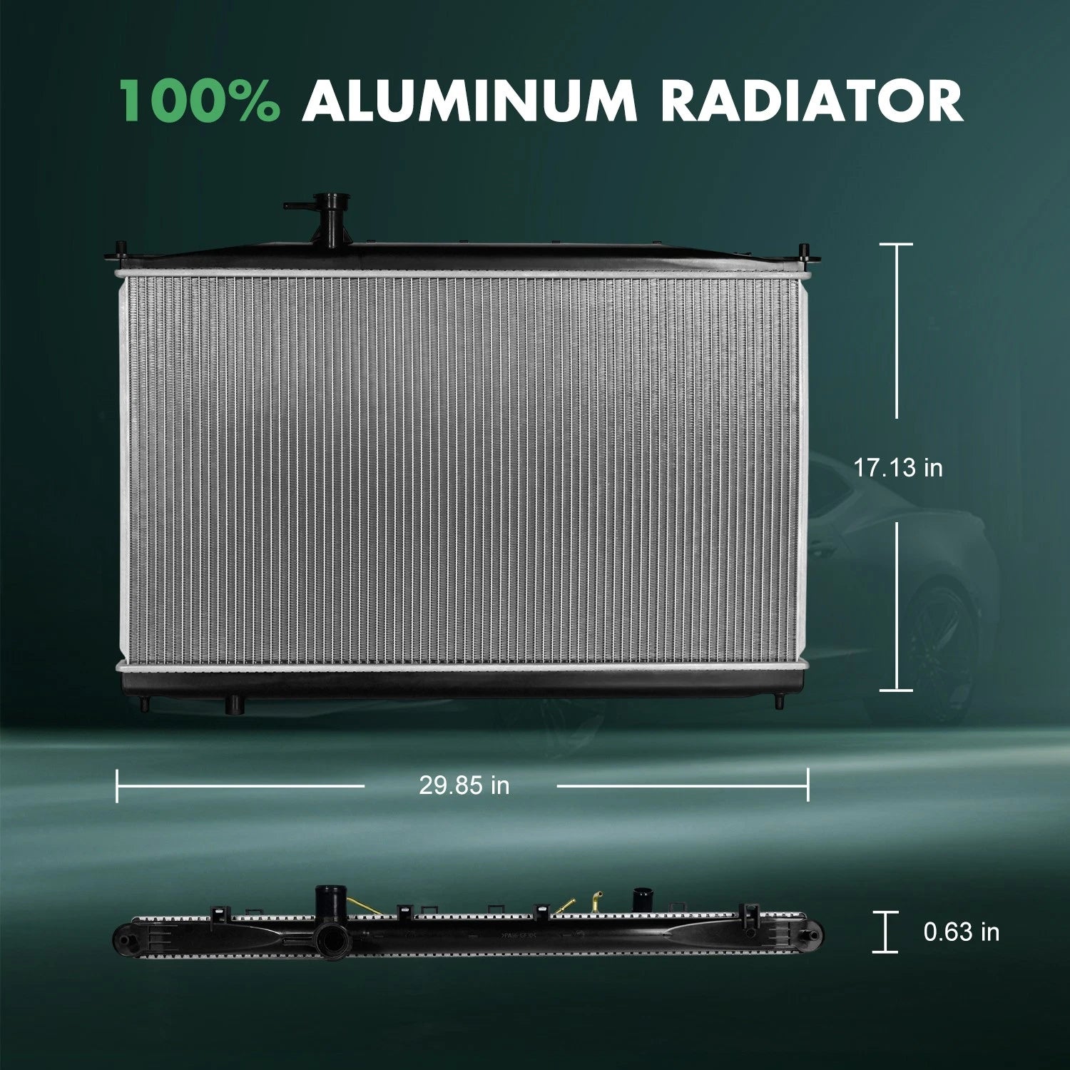 Aluminum Radiator for Hyundai Santa Fe (2007–2009)