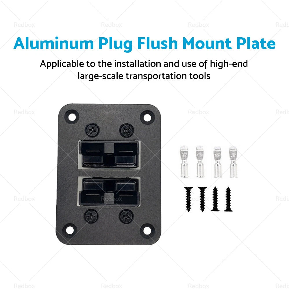 Aluminum Flush Mount Plate Panel for 50 Amp Anderson Plug (Universal)