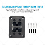 Aluminum Flush Mount Plate Panel for 50 Amp Anderson Plug (Universal)