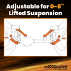 Adjustable Control Arms for Wrangler Grand Cherokee (0-8" Lift)